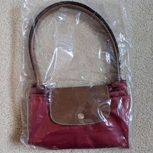 Longchamp Red Le Pliage Original Tote NIP